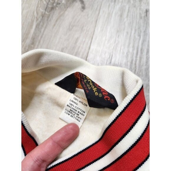 Vintage‎ 60s "All Stars" White Satin Bomber Varsity Jacket Mens Large - Picture 8 of 10